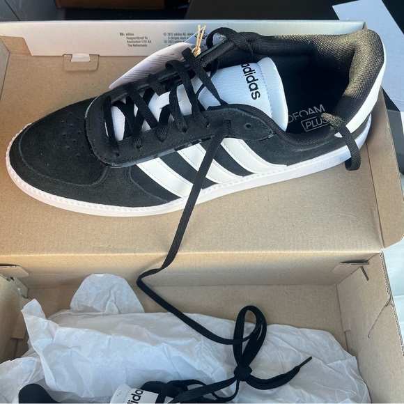 adidas Shoes - Adidas Black and White Athletic Sneakers